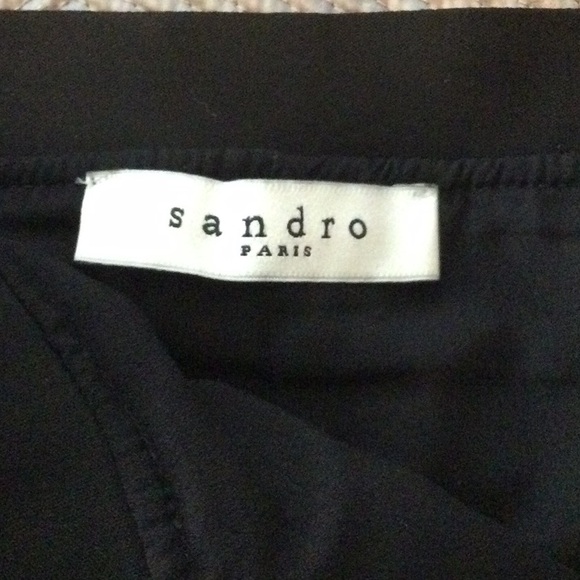 Sandro Paris size 2 black and multicolored midi length skirt - Picture 5 of 6